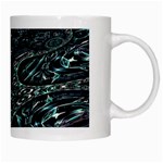 Emerald Distortion White Mugs Right