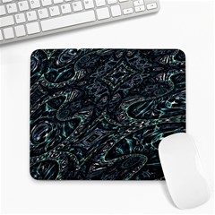 Emerald Distortion Large Mousepads by MRNStudios