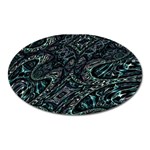 Emerald Distortion Oval Magnet Front