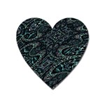 Emerald Distortion Heart Magnet Front