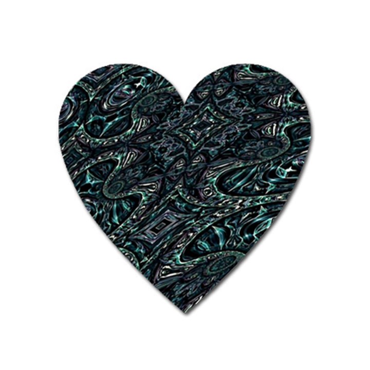 Emerald Distortion Heart Magnet