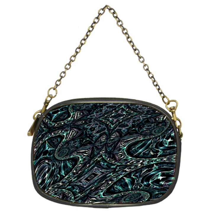 Emerald Distortion Chain Purse (Two Sides)