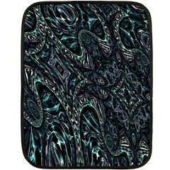 Emerald Distortion Double Sided Fleece Blanket (mini)  by MRNStudios