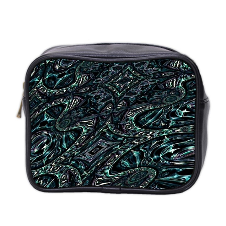 Emerald Distortion Mini Toiletries Bag (Two Sides)