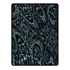 Emerald Distortion Fleece Blanket (small) by MRNStudios