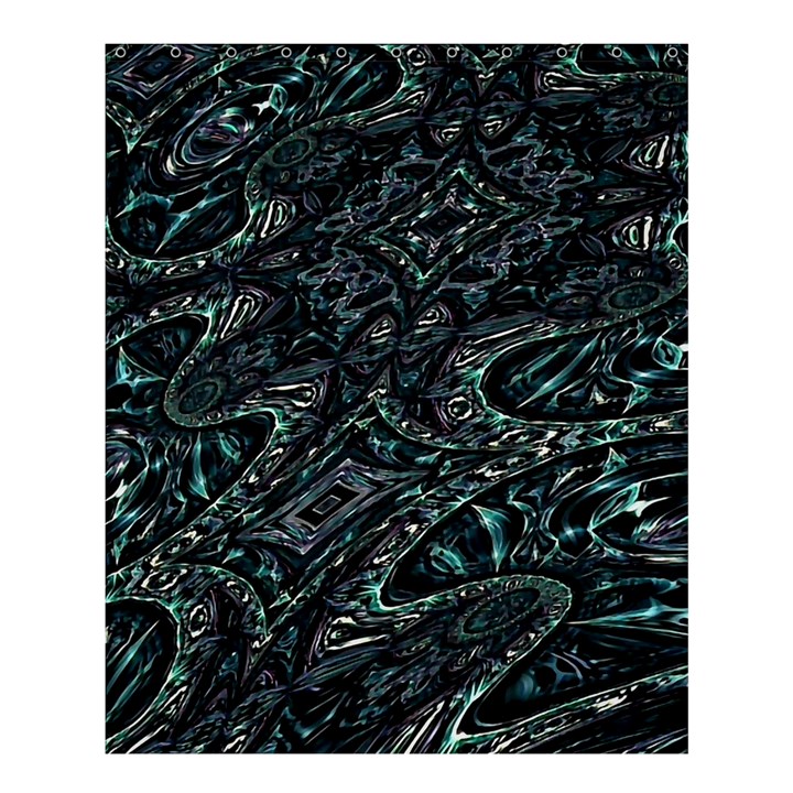 Emerald Distortion Shower Curtain 60  x 72  (Medium) 