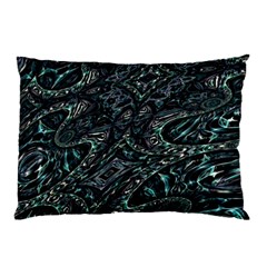 Emerald Distortion Pillow Case (two Sides) by MRNStudios