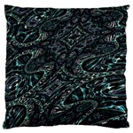 Emerald Distortion Large Flano Cushion Case (Two Sides) Front