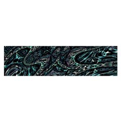 Emerald Distortion Satin Scarf (oblong) by MRNStudios