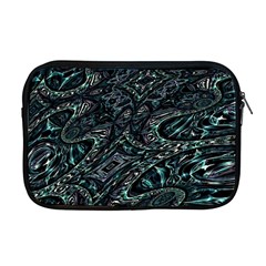 Emerald Distortion Apple Macbook Pro 17  Zipper Case by MRNStudios