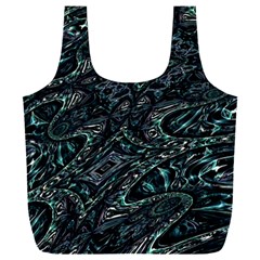 Emerald Distortion Full Print Recycle Bag (xxl) by MRNStudios