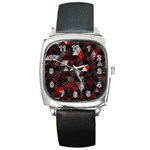 Gothic Peppermint Square Metal Watch Front