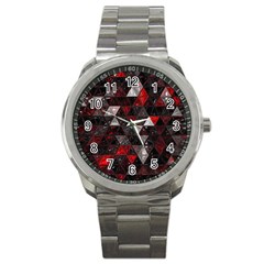 Gothic Peppermint Sport Metal Watch by MRNStudios