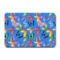 Bright Butterflies Circle In The Air Small Doormat  by SychEva