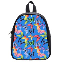 Bright Butterflies Circle In The Air School Bag (small) by SychEva