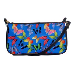 Bright Butterflies Circle In The Air Shoulder Clutch Bag by SychEva