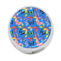 Bright Butterflies Circle In The Air 4-port Usb Hub (one Side) by SychEva