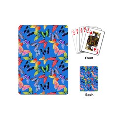 Bright Butterflies Circle In The Air Playing Cards Single Design (mini) by SychEva