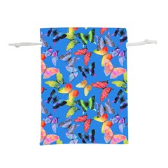 Bright Butterflies Circle In The Air Lightweight Drawstring Pouch (m) by SychEva