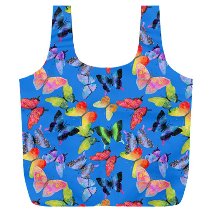 Bright Butterflies Circle In The Air Full Print Recycle Bag (XXXL)