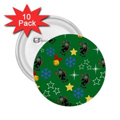 Krampus Kawaii Green 2 25  Buttons (10 Pack) 