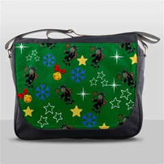 Krampus Kawaii Green Messenger Bag