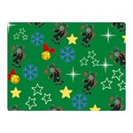 Krampus Kawaii Green Double Sided Flano Blanket (Mini)  35 x27  Blanket Front