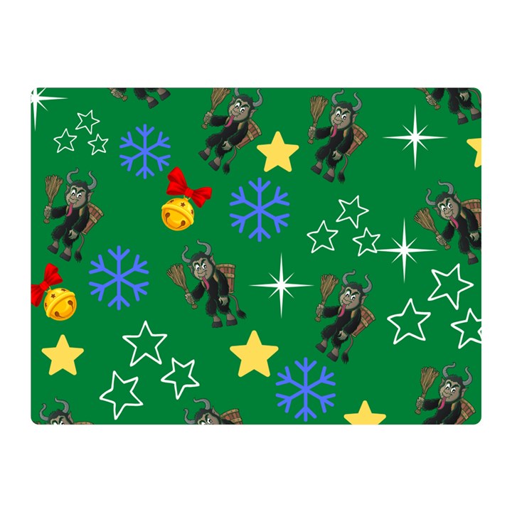 Krampus Kawaii Green Double Sided Flano Blanket (Mini) 