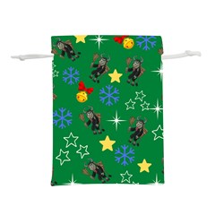 Krampus Kawaii Green Lightweight Drawstring Pouch (m)