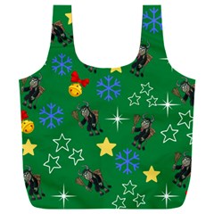 Krampus Kawaii Green Full Print Recycle Bag (xxl) by NerdySparkleGoth