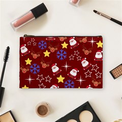 Santa Red Cosmetic Bag (medium) by NerdySparkleGoth