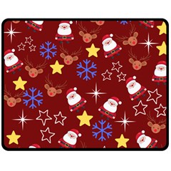 Santa Red Fleece Blanket (medium) 