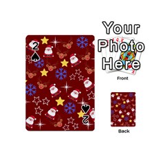 Santa Red Playing Cards 54 Designs (mini) by NerdySparkleGoth