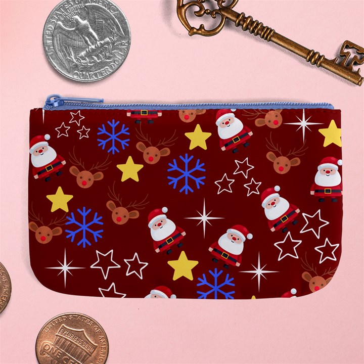 Santa Red Large Coin Purse