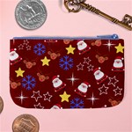 Santa Red Large Coin Purse Back