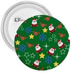 Santa Green 3  Buttons Front