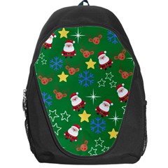 Santa Green Backpack Bag