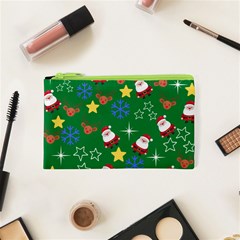 Santa Green Cosmetic Bag (xs) by NerdySparkleGoth