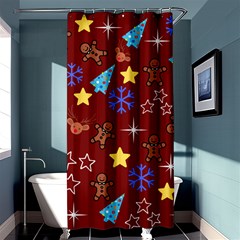 Gingy Red Shower Curtain 36  X 72  (stall)  by NerdySparkleGoth