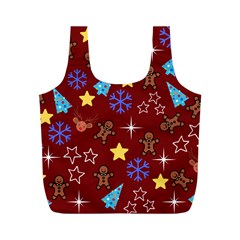 Gingy Red Full Print Recycle Bag (m)