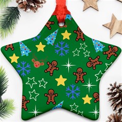 Gingy Green Ornament (star) by NerdySparkleGoth