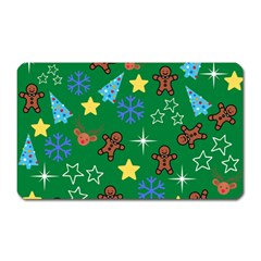 Gingy Green Magnet (rectangular) by NerdySparkleGoth