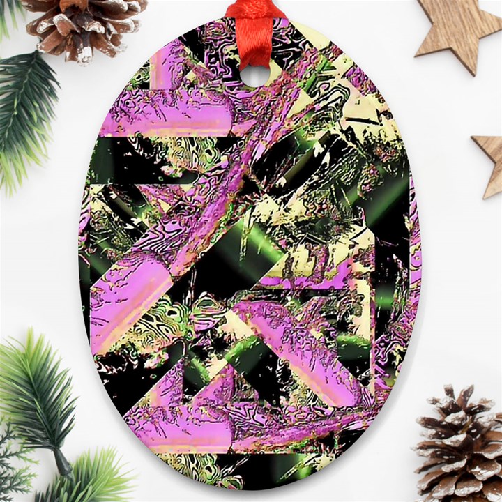 Paintball Nasty Oval Ornament (Two Sides)