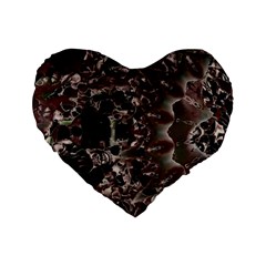 Shotgun Mandala Standard 16  Premium Heart Shape Cushions by MRNStudios