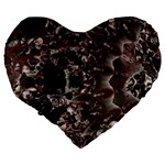 Shotgun Mandala Large 19  Premium Heart Shape Cushions Back