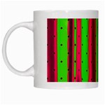 Warped Stripy Dots White Mugs Left