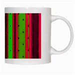 Warped Stripy Dots White Mugs Right