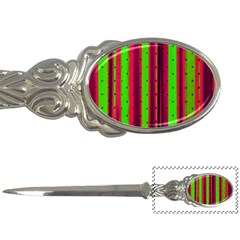 Warped Stripy Dots Letter Opener by essentialimage365