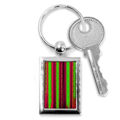 Warped Stripy Dots Key Chain (rectangle) by essentialimage365