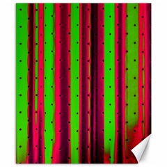 Warped Stripy Dots Canvas 8  X 10  by essentialimage365